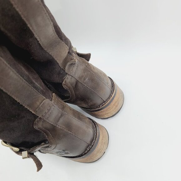 Timberland Brown Leather Combat Boots - Picture 3 of 7